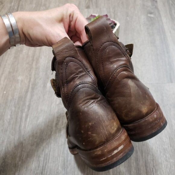 Sendra Carol Barbados Ankle Booties Side Buckle Harness Sz 8.5 - Picture 5 of 9